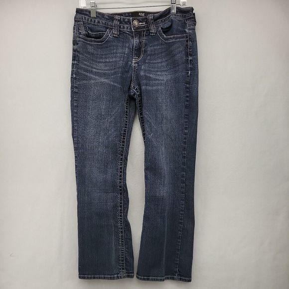 A.N.A. WOMEN'S JEANS BLUE SIZE 8S DENIM STRETCH BOOTCUT WESTERN CASUAL PANTS - Picture 1 of 10